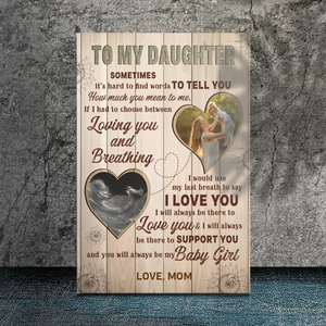 Customizable Canvas for Daughters: A Touching Expression of Love from 89Prints