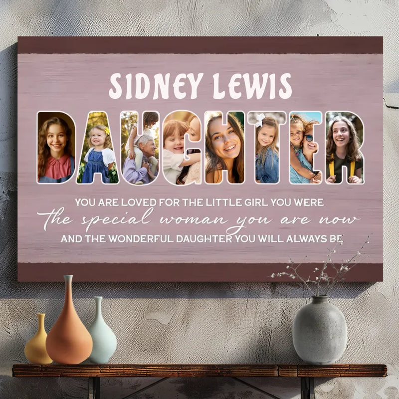 Personalized Canvas for Daughters: Celebrating Her Past, Present & Future
