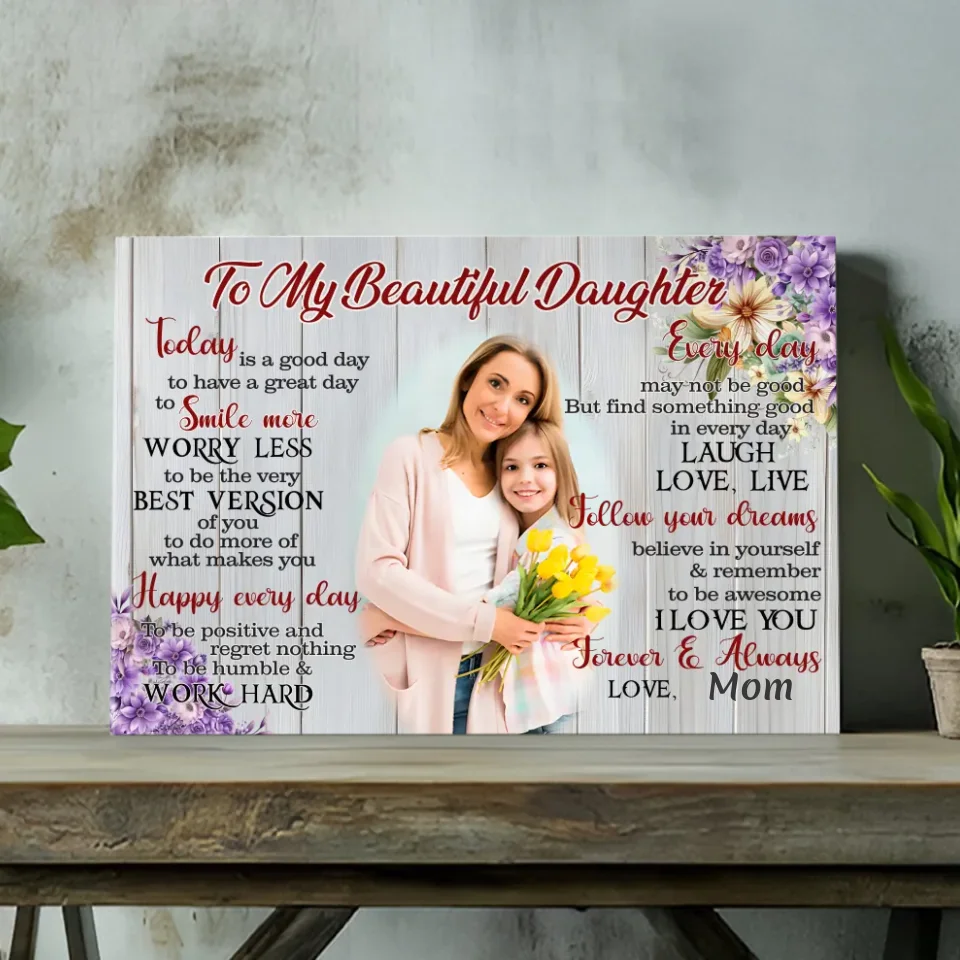 Customizable Canvas: Inspire Your Daughter with Love and Positivity | 89Prints