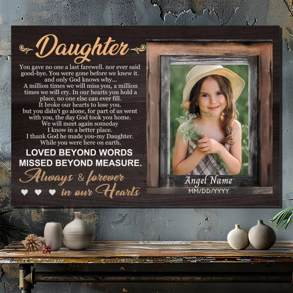 Celebrate Your Daughter’s Eternal Love with Custom Canvas Art | 89Prints
