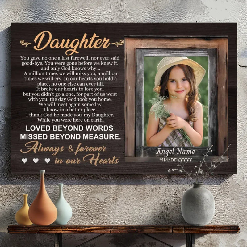 Celebrate Your Daughter’s Eternal Love with Custom Canvas Art | 89Prints