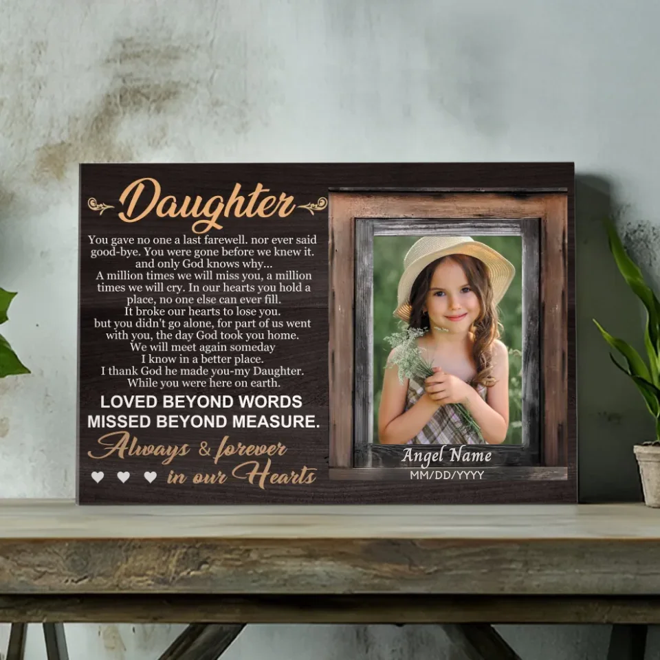 Celebrate Your Daughter’s Eternal Love with Custom Canvas Art | 89Prints