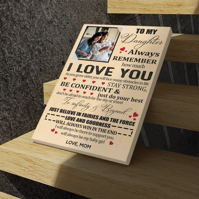 Personalized Canvas for Your Daughter's Journey of Love and Strength - 89Prints