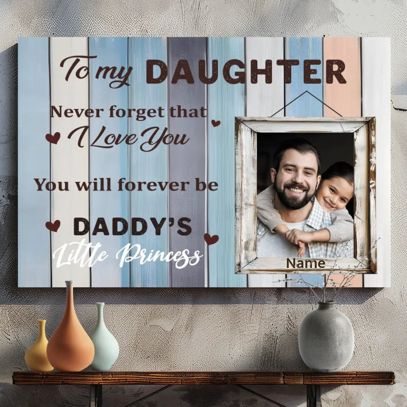 Custom Canvas for Your Little Princess: A Heartfelt Message - 89Prints