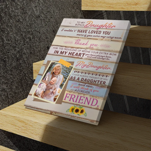 Show Your Love for Your Bonus Daughter with a Custom Canvas from 89Prints