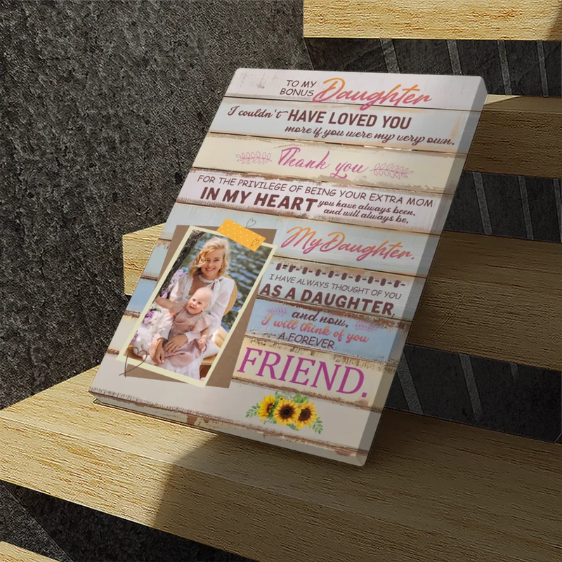 Show Your Love for Your Bonus Daughter with a Custom Canvas from 89Prints