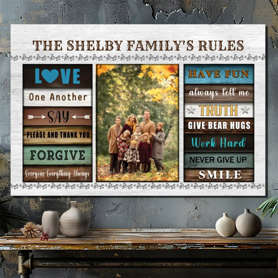 Personalize Your Family Canvas with Inspiring Values and Words by 89Prints
