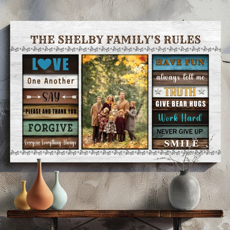 Personalize Your Family Canvas with Inspiring Values and Words by 89Prints