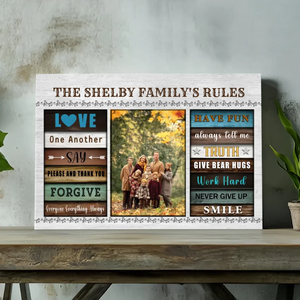 Personalize Your Family Canvas with Inspiring Values and Words by 89Prints
