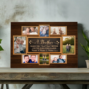 Customize a Heartwarming Brother-Sister Canvas to Celebrate Unbreakable Sibling Bonds