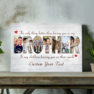 Celebrate Sibling Love with a Customizable Brother-Sister Canvas from 89Prints