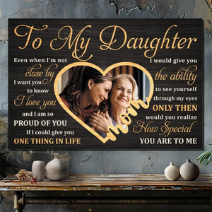 Customizable Canvas for Daughters - Heartfelt Message of Love | 89Prints