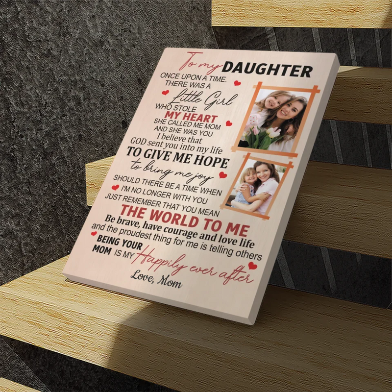 Personalized Daughter Canvas - A Heartfelt Tribute from Mom | 89Prints