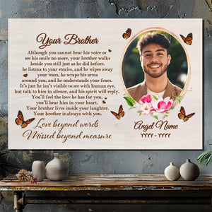 Customizable Brother-Sister Canvas - Eternal Love and Memories | 89Prints