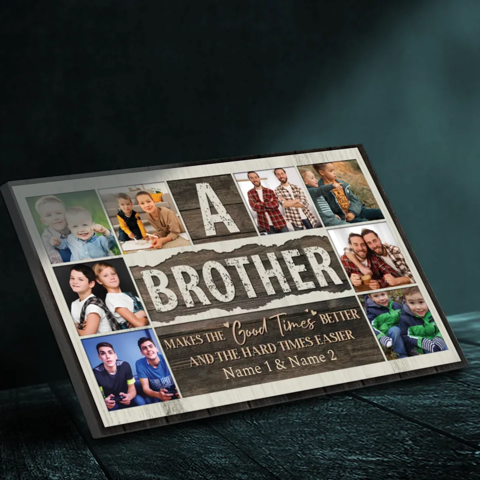 Customizable Brother Canvas - Celebrate Your Special Bond | 89Prints