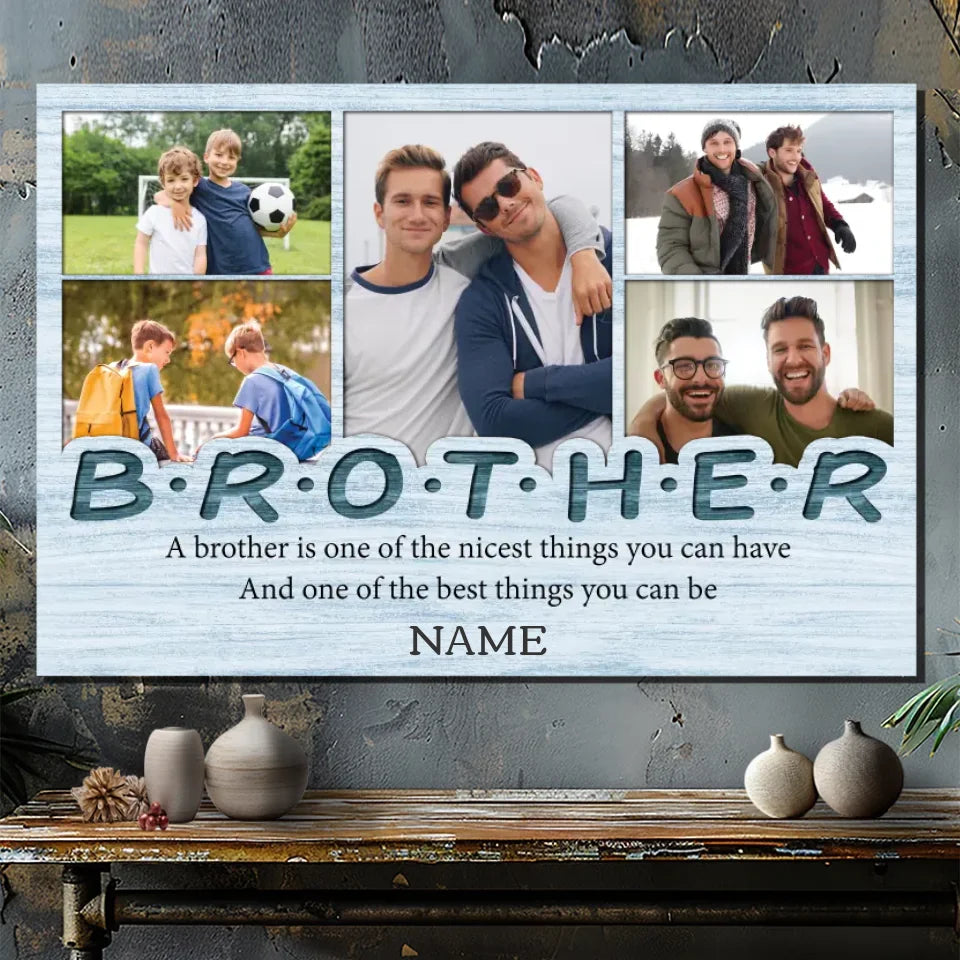 Customizable Brother-Sister Canvas - Celebrate Your Unique Bond | 89Prints