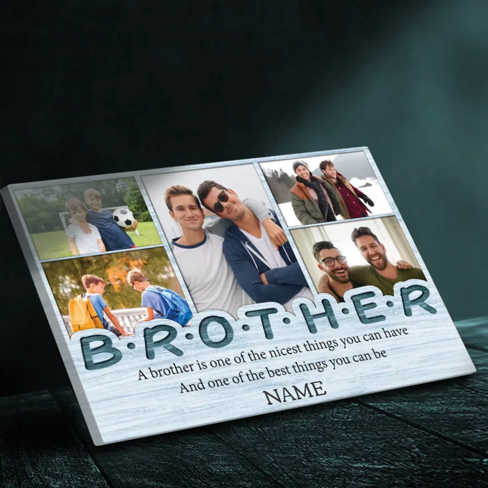 Customizable Brother-Sister Canvas - Celebrate Your Unique Bond | 89Prints