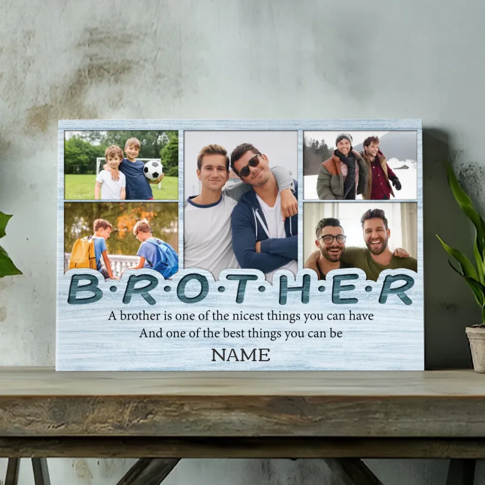 Customizable Brother-Sister Canvas - Celebrate Your Unique Bond | 89Prints