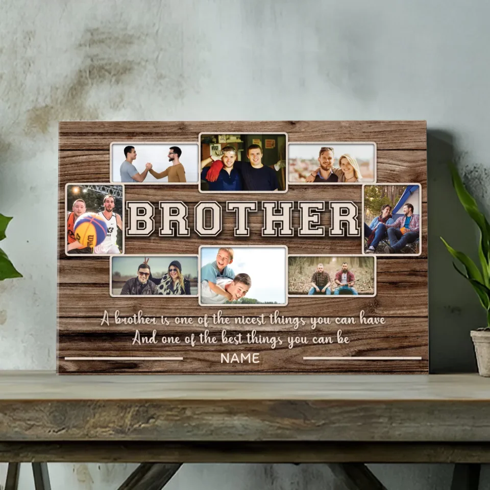 Customizable Brother-Sister Canvas - Celebrate Your Sibling Love | 89Prints