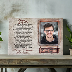 Commemorate Your Brother or Sister’s Memory with a Personalized Canvas from 89Prints