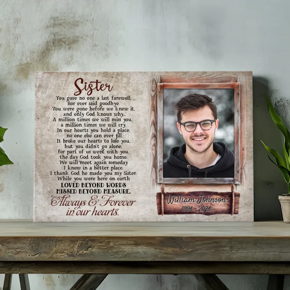 Commemorate Your Brother or Sister’s Memory with a Personalized Canvas from 89Prints
