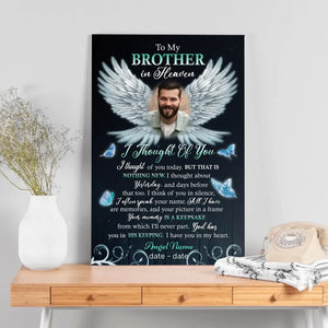 Customizable Canvas for Brother/Sister in Heaven – Heartfelt Tribute – 89Prints