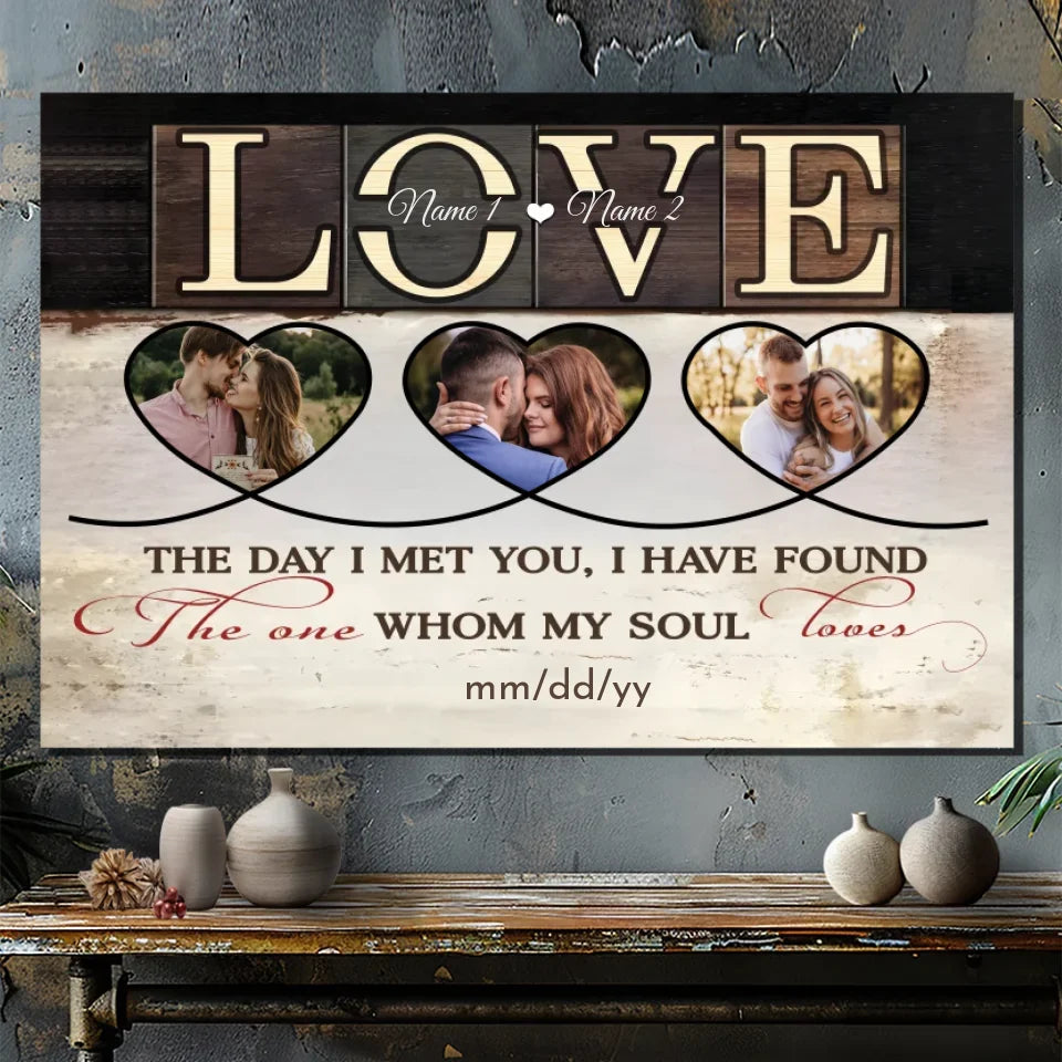 Customizable Wedding Canvas – Love, Soulmate Forever – 89Prints