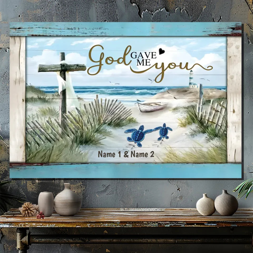 Personalized Wedding Canvas – Gifted by God’s Love – 89Prints