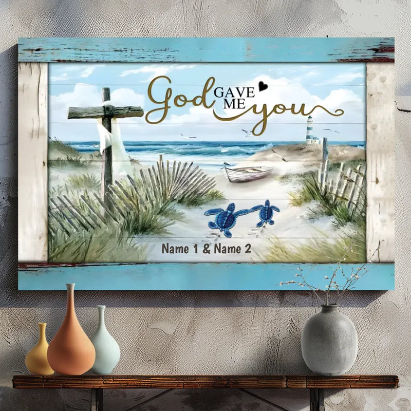 Personalized Wedding Canvas – Gifted by God’s Love – 89Prints