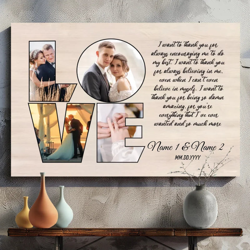 Customizable Wedding Canvas | 