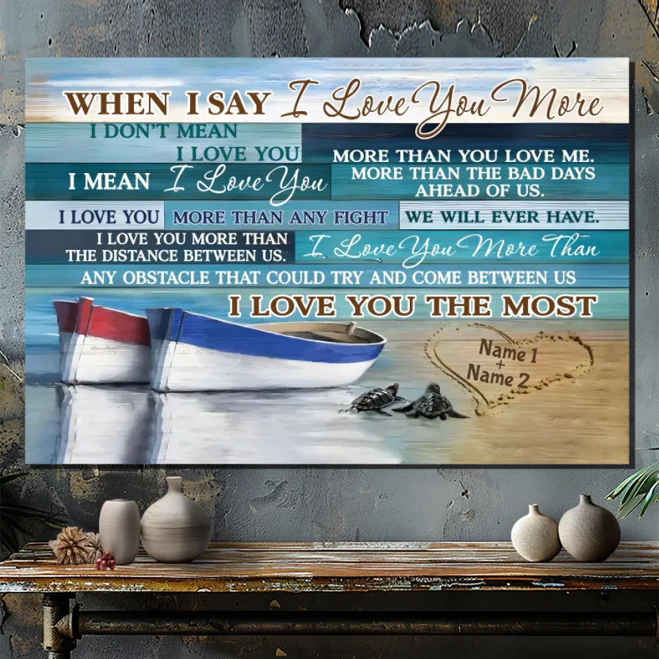 Personalized Wedding Canvas - Customizable with Names - 89Prints