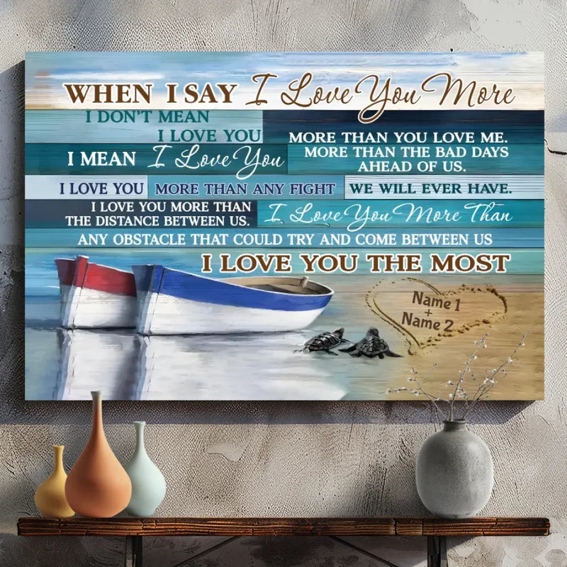 Personalized Wedding Canvas - Customizable with Names - 89Prints