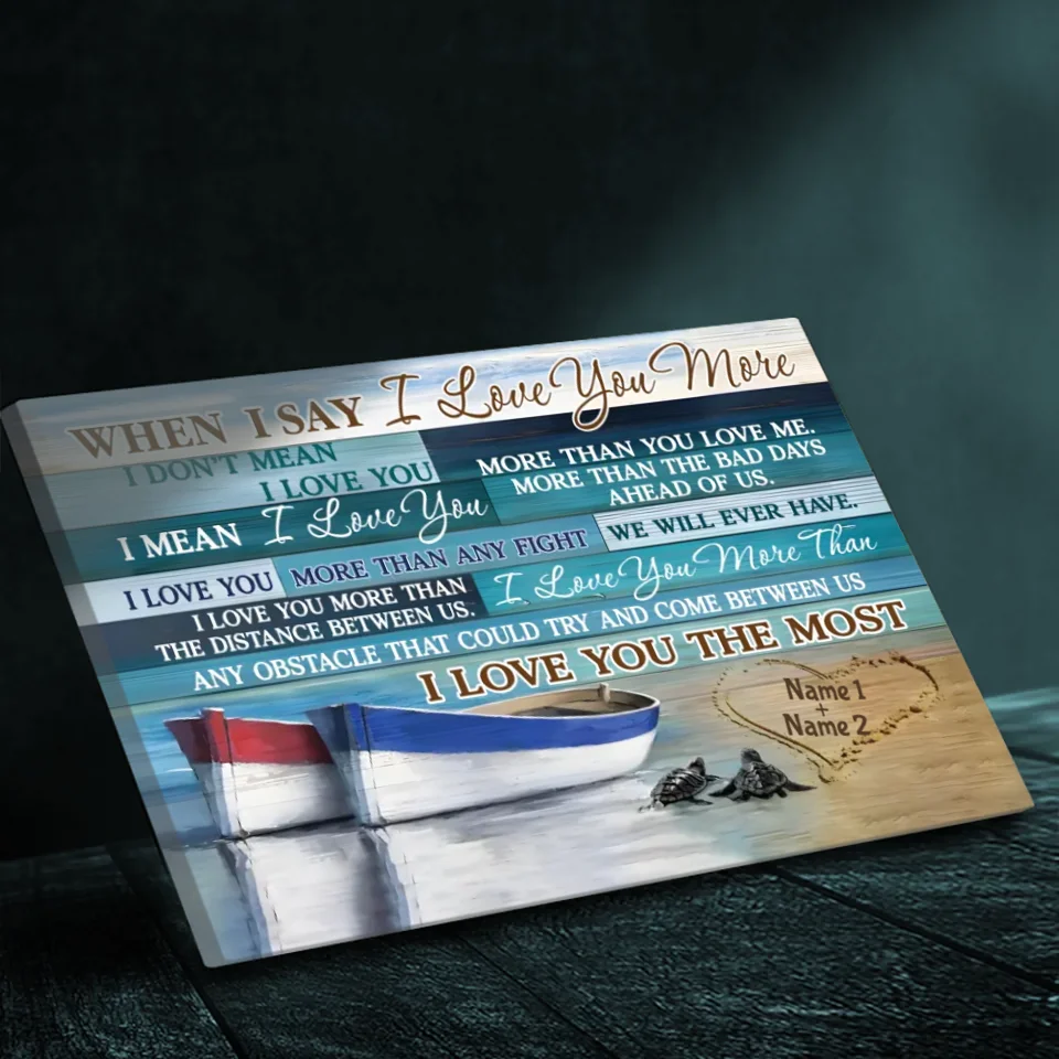 Personalized Wedding Canvas - Customizable with Names - 89Prints
