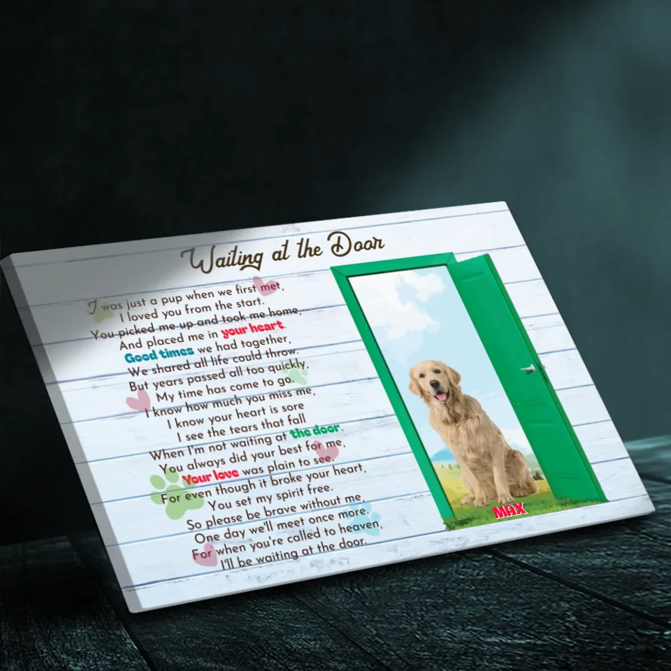 Waiting at the Door - A Tribute to Our Beloved Pet by 89Prints