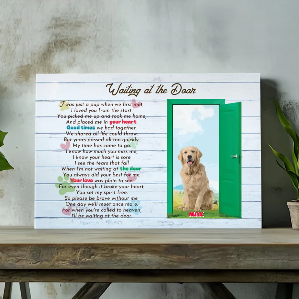 Waiting at the Door - A Tribute to Our Beloved Pet by 89Prints