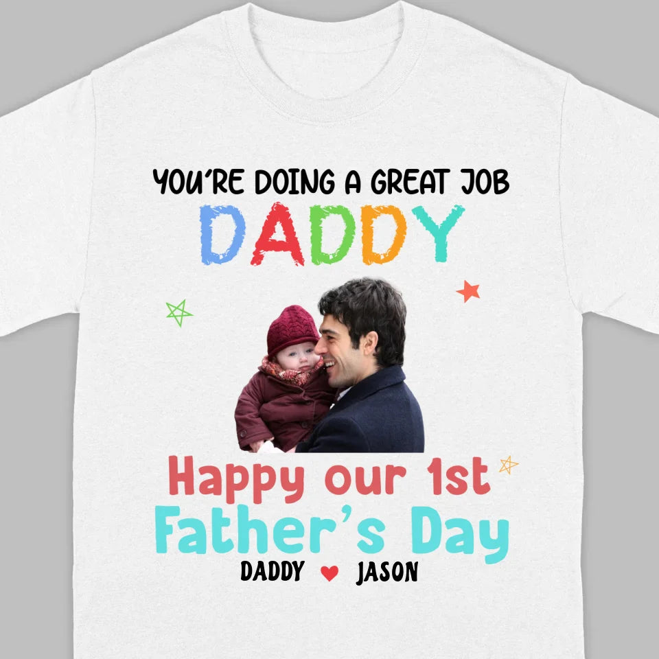 Celebrate Fatherhood with Personalized T-Shirts - Custom Names & Photos | 89Prints  Meta Description: