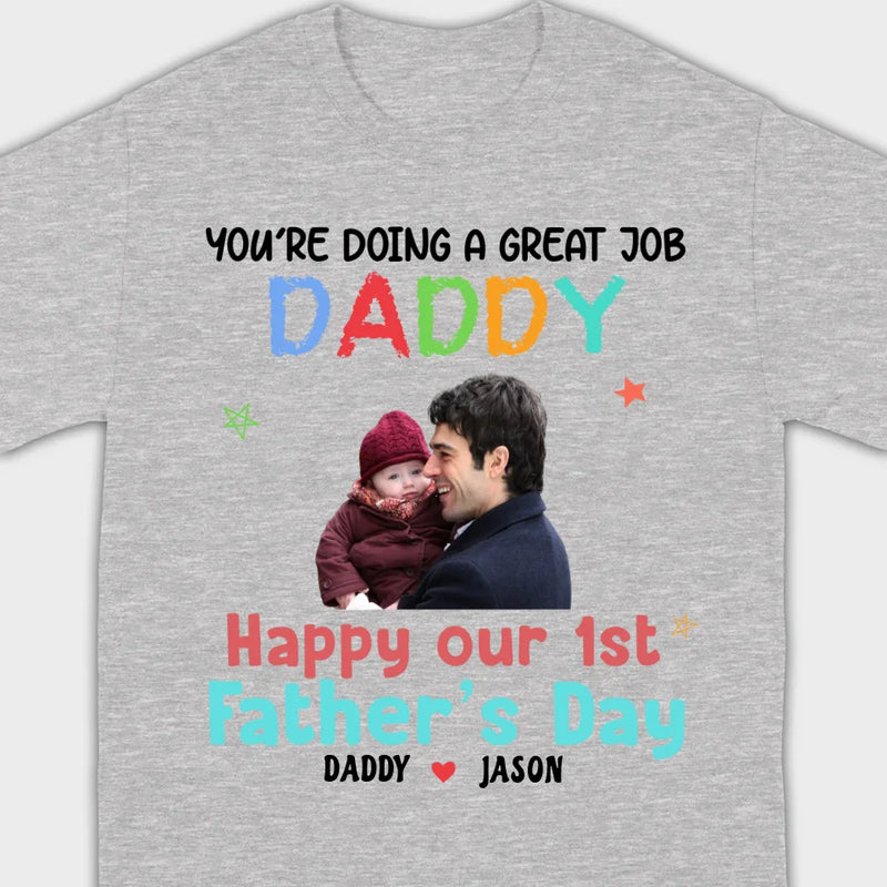 Celebrate Fatherhood with Personalized T-Shirts - Custom Names & Photos | 89Prints  Meta Description: