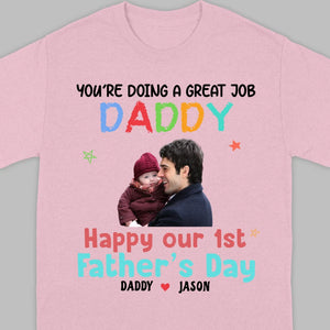 Celebrate Fatherhood with Personalized T-Shirts - Custom Names & Photos | 89Prints  Meta Description: