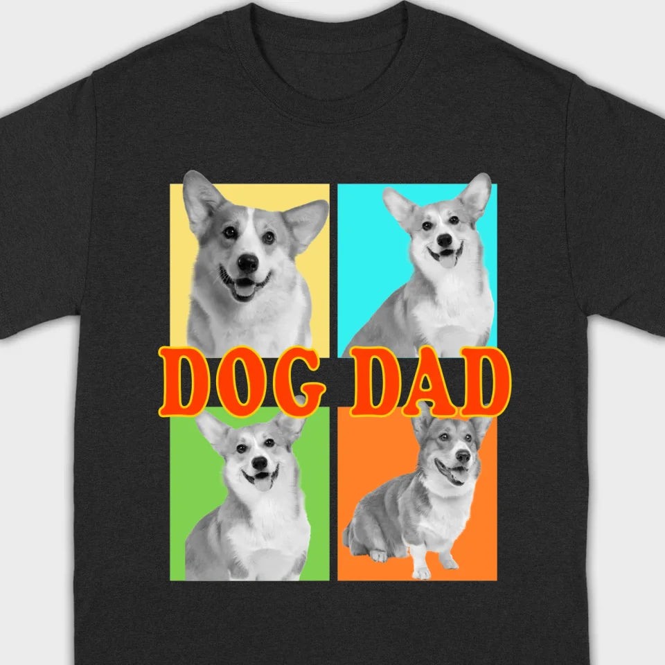 Best Pet Dad/Mom - Custom Dog T-Shirt | Personalize with Your Pets on 89Prints