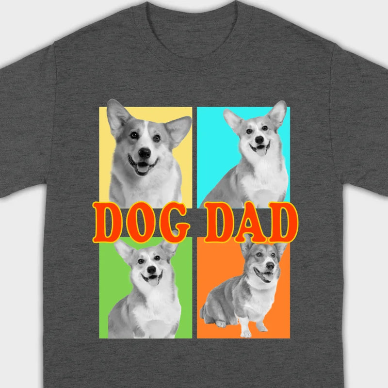 Best Pet Dad/Mom - Custom Dog T-Shirt | Personalize with Your Pets on 89Prints