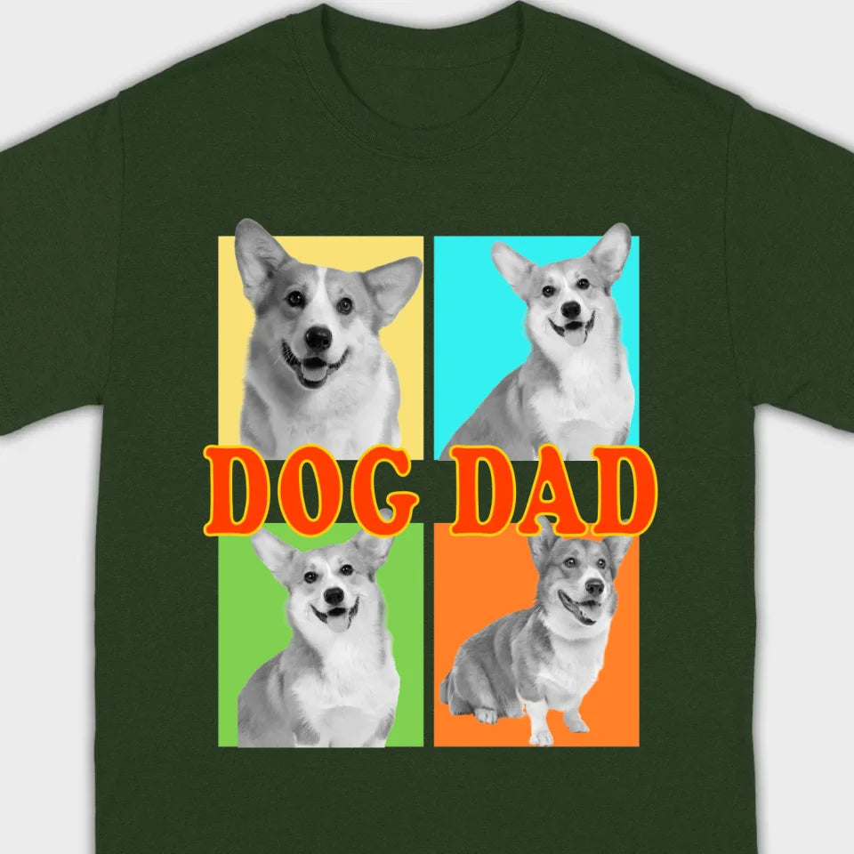 Best Pet Dad/Mom - Custom Dog T-Shirt | Personalize with Your Pets on 89Prints