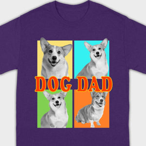 Best Pet Dad/Mom - Custom Dog T-Shirt | Personalize with Your Pets on 89Prints
