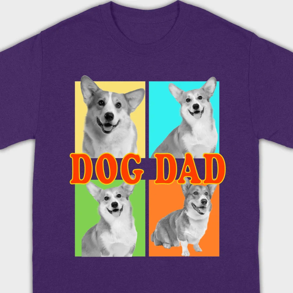 Best Pet Dad/Mom - Custom Dog T-Shirt | Personalize with Your Pets on 89Prints