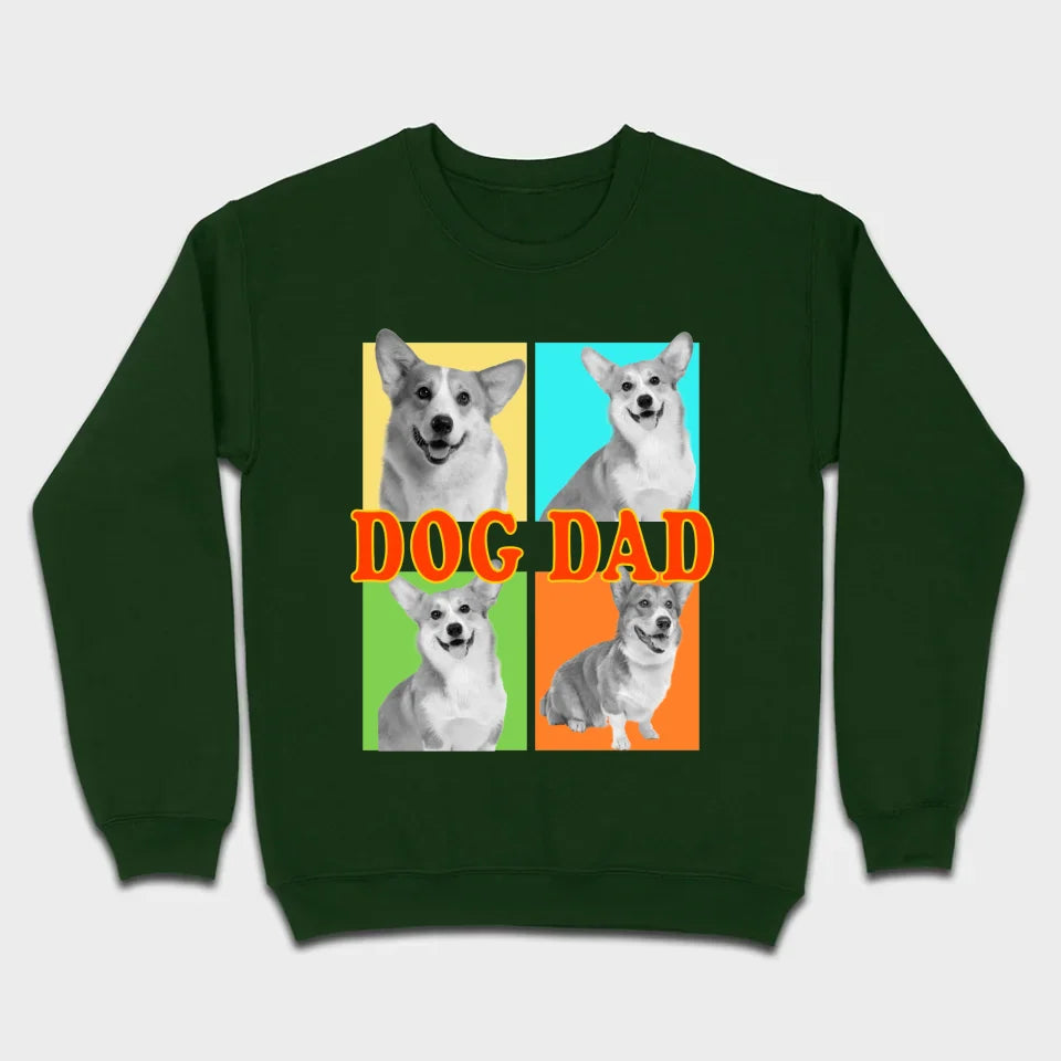 Best Pet Dad/Mom - Custom Dog T-Shirt | Personalize with Your Pets on 89Prints