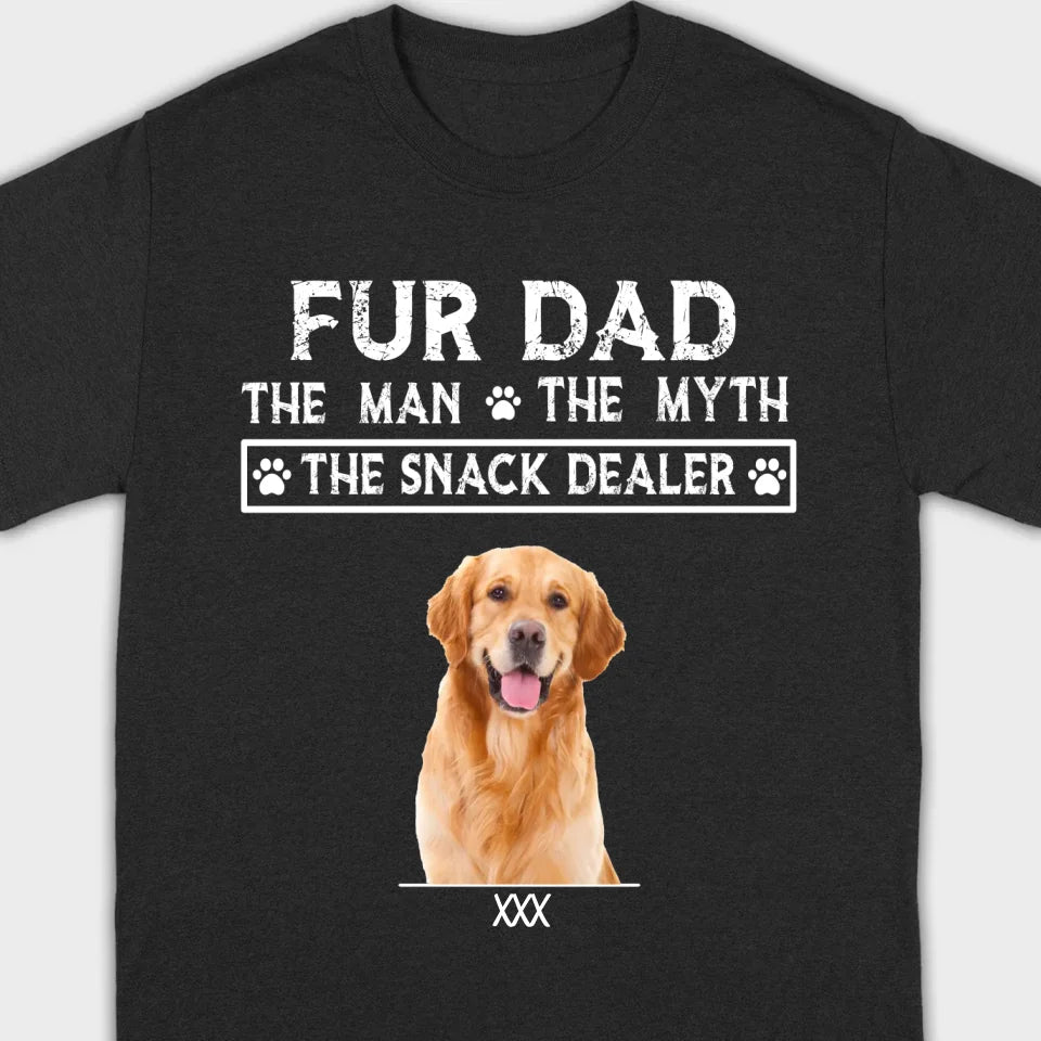 Fur Dad Custom T-Shirt – Personalize Pet Images & Names with 89Prints