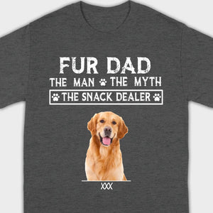 Fur Dad Custom T-Shirt – Personalize Pet Images & Names with 89Prints