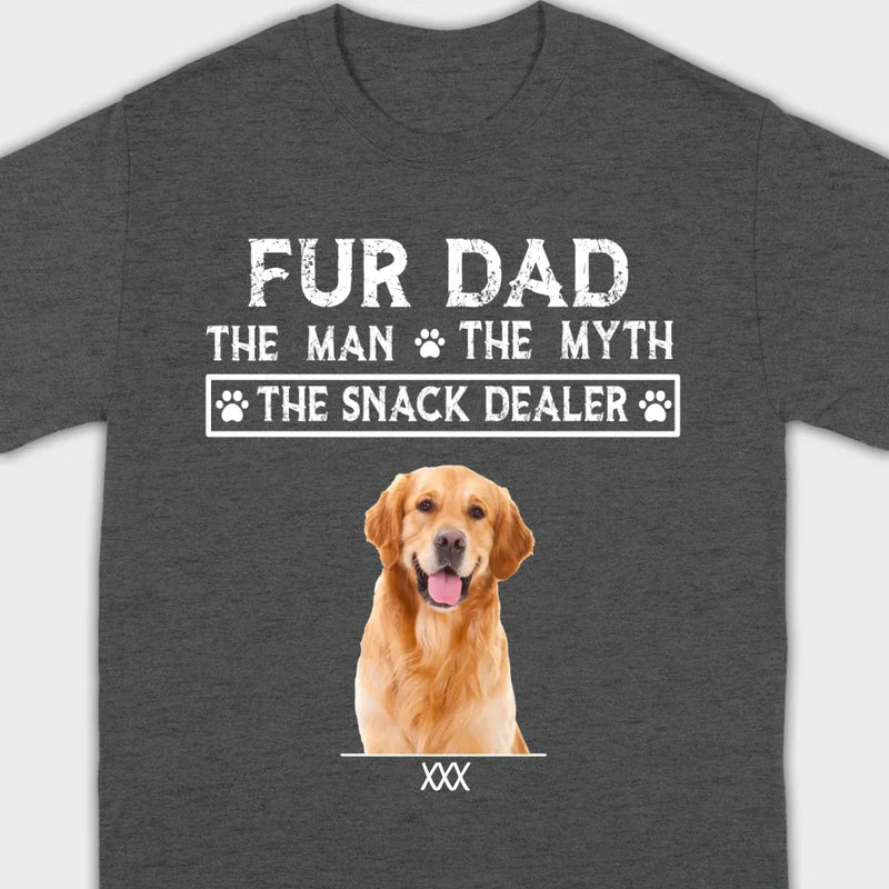Fur Dad Custom T-Shirt – Personalize Pet Images & Names with 89Prints