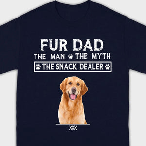 Fur Dad Custom T-Shirt – Personalize Pet Images & Names with 89Prints