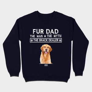 Fur Dad Custom T-Shirt – Personalize Pet Images & Names with 89Prints