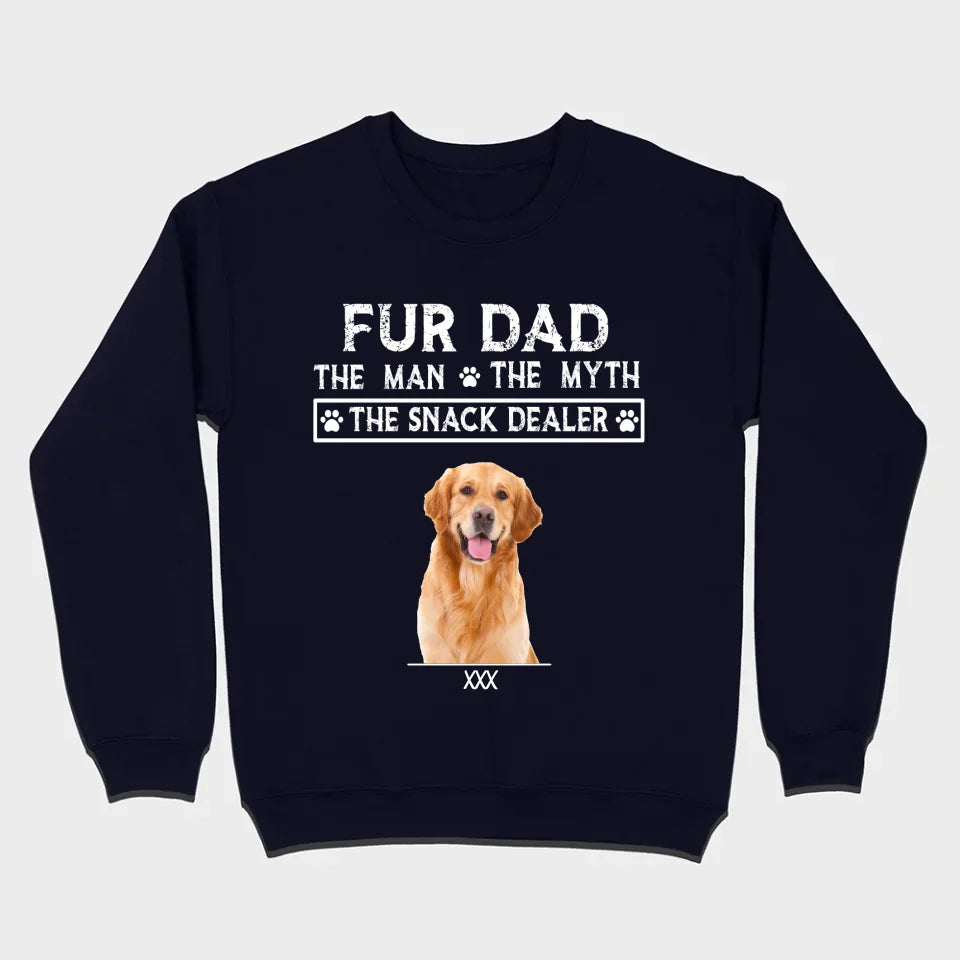 Fur Dad Custom T-Shirt – Personalize Pet Images & Names with 89Prints